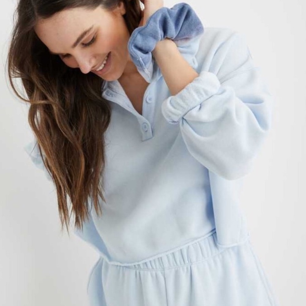 Aerie - Fleece Of Mind Crop Polo
